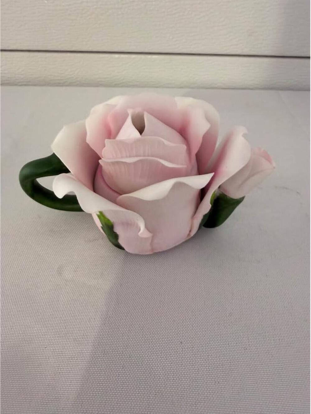 Ceramic Rose Candle Holder